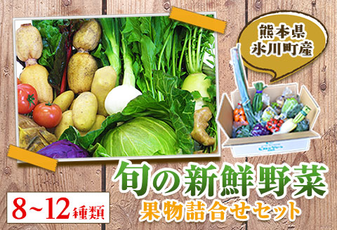 旬の新鮮野菜・果物詰合せセット たっぷり8-12品目 《30日以内に出荷予定(土日祝除く)》 熊本県氷川町産 道の駅竜北