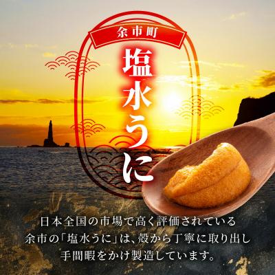 ふるさと納税 余市町 【先行受付:2026年6月以降発余市産最高ランク「塩水うに(キタムラサキウニ)」_Y006-0037 |  | 02
