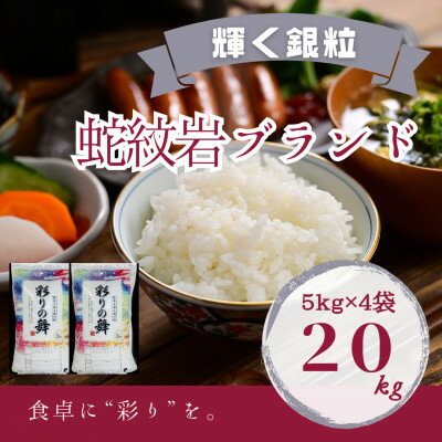 【ふるさと納税】2025年9月以降発送【蛇紋岩銀粒　彩りの舞20kg】【1451023】