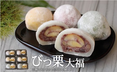 和菓子 びっくり大福 2個入り×6パック [春夏秋冬いっつもや 宮崎県 美郷町 31ab0069]