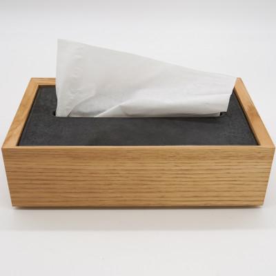 ふるさと納税 浜田市 石州瓦とクリの木のティッシュボックス