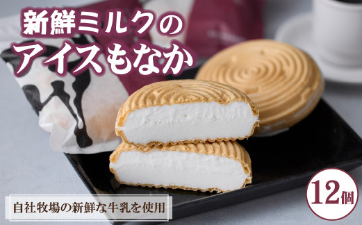 
【大人気！】新鮮ミルクのアイスもなかセット 12個（スイーツ デザート アイス もなか 牛乳 ミルク 人気 宮崎 小林市 地域限定）
