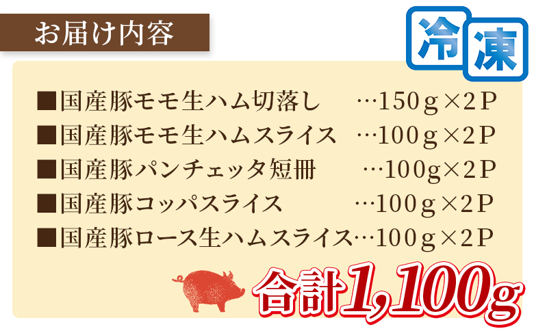 ＜極みロース生ハム入り5種食べ比べセット＞ 国産 豚モモ 切落し 切り落とし スライス パンチェッタ 短冊 コッパスライス サラダ BBQ おつまみ お祝い 誕生日 結婚記念日 贈り物 三股町 宮崎県
