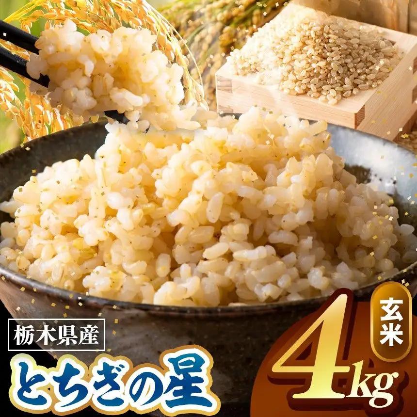 令和8年度産 先行予約 とちぎの星 玄米 約4kg