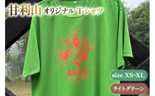 甘利山オリジナルTシャツ (ライトグリーン) L 1枚 Tシャツ 登山 アウトドア シルクスクリーン 甘利山 モンベル [甘利山グリーンロッジ 山梨県 韮崎市 20745132-d]