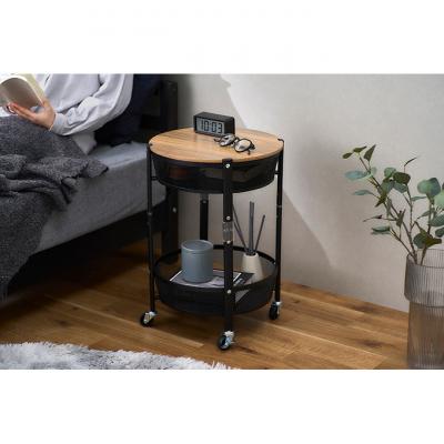 ふるさと納税 大河原町 ワゴン マルチワゴン 丸型2段 ブラック アイリスオーヤマ[53752272] |  | 02