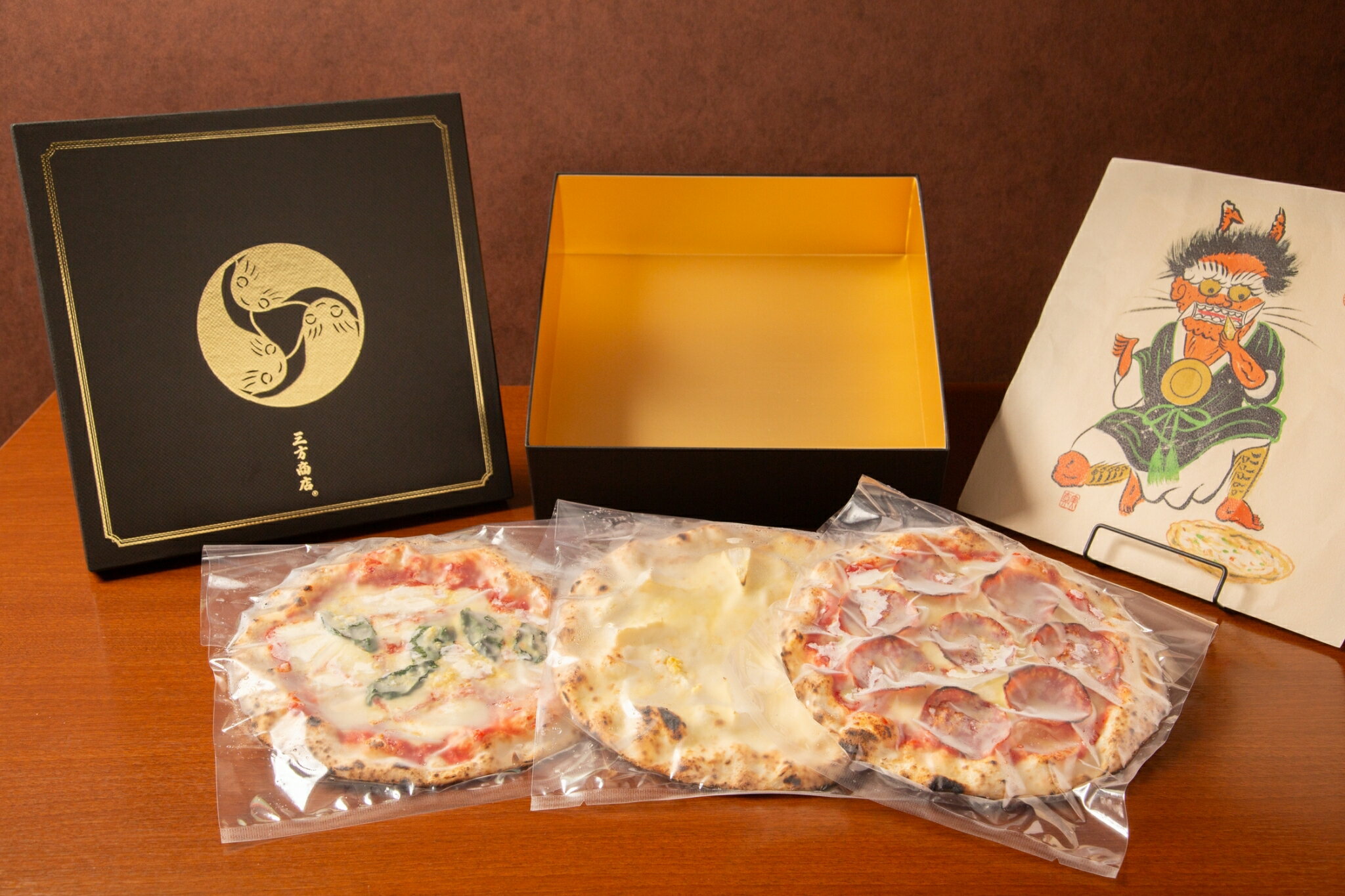 【ふるさと納税】三方商店THE "HIGHEST" Frozen PIZZA　HIGH Standard人気のピッツァ3種 【 ピザ PIZZA マルゲリータ クアトロフォルマッジ サラミ 人気 おすすめ 送料無料 】
