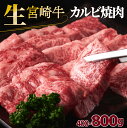 【ふるさと納税】＜発送月・容量が選べる＞ 宮崎牛 カルビ 焼肉（400g~800g）生肉 真空パック 宮崎県 串間市 特産品 牛肉 国産 送料無料【SKRKY】