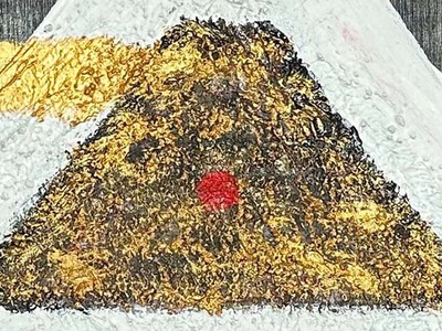 富士山溶岩パワーアート「Power Energy Fuji」 絵画 アート