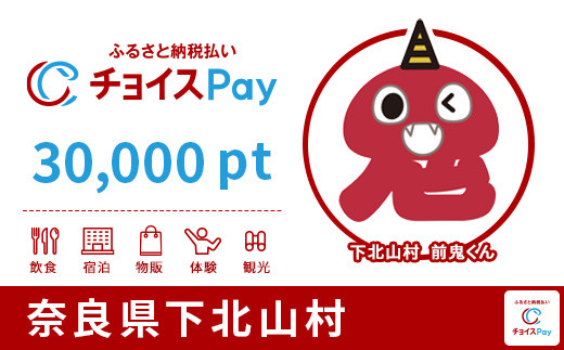 
下北山村チョイスPay 30,000pt（1pt＝1円）【会員限定のお礼の品】
