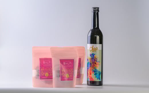 ＜西城酒店オリジナル商品＞澤乃泉 Olgaとローズヒップティーのセット 華のしずく 日本酒 純米大吟醸酒 お酒 宮城県 アルコール バラ 無着色 無香料 ティータイム ティーバッグ お茶【西城酒店】tm191