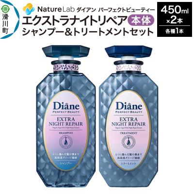ふるさと納税 滑川町 ダイアン エクストラナイトリペア シャンプー&amp;トリートメント 本体セット|19_ntl-160201