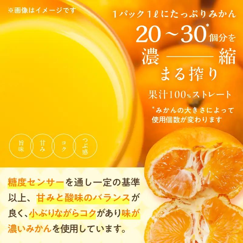 オンライン決済限定【お中元・夏の贈り物】果汁 100％ まる搾り みかん ジュース 1000ml×1本 220ml×4本 専用ギフトボックス入り_C148-252