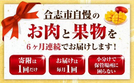 先行予約6回定期便 合志市ひとりじめ定期便 馬刺し果物AYZZ008