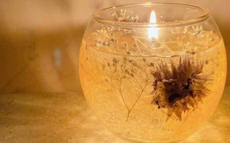 障がいがある方が作ったキャンドルホルダー 【hmky0001】