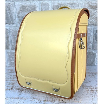 
            創業1955年 林カバン店オリジナルキューブランドセル(女の子) ライトイエロー×キャメルコンビ【1593640】
          