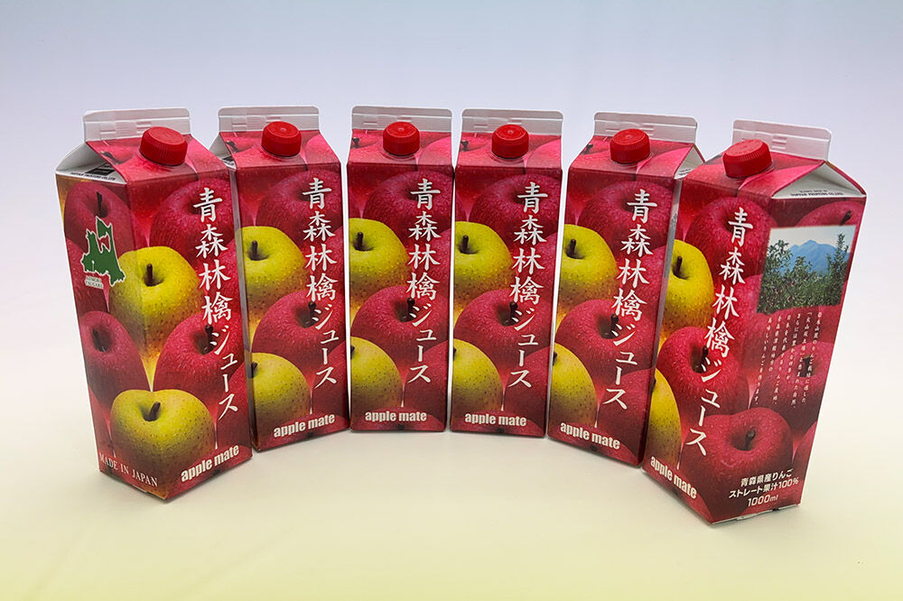 【寄附金額見直しました】【25年10月発送】キタエアップル 青森林檎ジュース 1000ml×6本