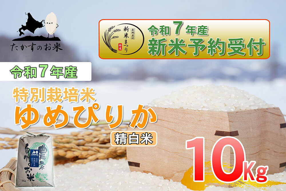 【ふるさと納税】【令和7年産】 ゆめぴりか (精白米) 北海道 米 を代表する人気の品種 10kg 北海道 鷹栖町 たかすのお米 米 コメ こめ ご飯 白米 お米 ゆめぴりか コメ 白米 【2025年10月上旬発送開始】