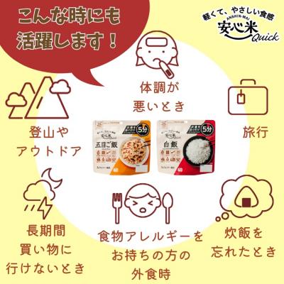 ふるさと納税 出雲市 非常食【備えて安心お米の12食セット】防災 備蓄 長期保存 アルファ化米 おかゆ/食物アレルギー対応 |  | 03