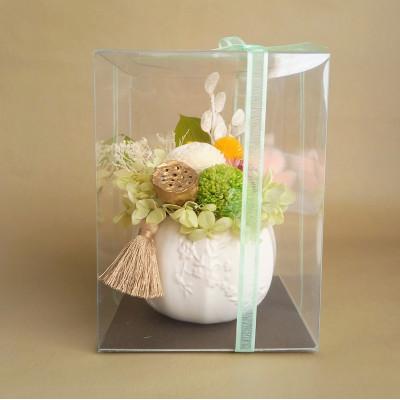 ふるさと納税 岡山市 プリザーブドフラワー仏花　萌黄 |  | 03