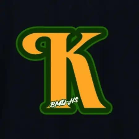 JTTA公認　卓球ユニフォーム【男女兼用(ドライ):Lサイズ】アルファベット　K　ブラック_装飾品・工芸品  洋服 _【1566506】