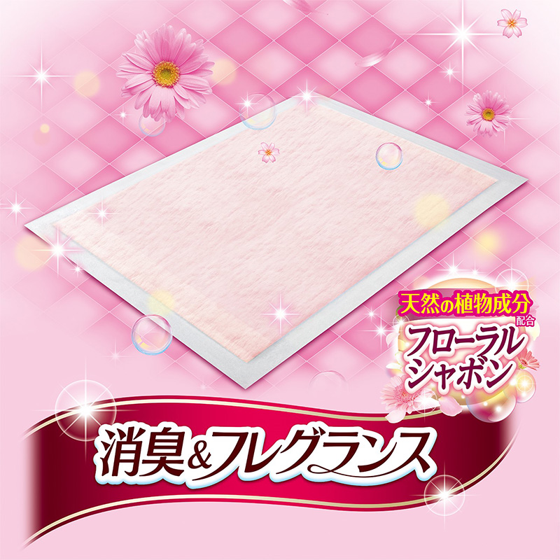 デオシート 消臭&フレグランス フローラルシャボンの香り レギュラー 120枚×1 ペットシーツ ペットシート トイレ 犬 犬用トイレ ペット 清潔 ユニ・チャーム ペット用品