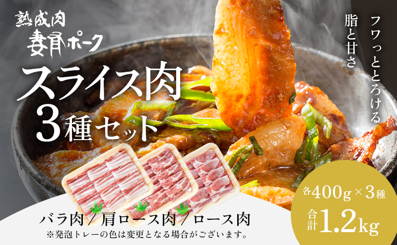【魚沼銘柄豚】妻有ポークスライス3種セット