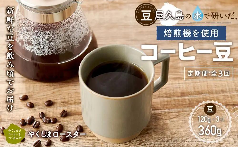 【定期便 全3回】【豆】屋久島の水で磨き、機械を使わずに焙煎するコーヒー豆 | コーヒー豆