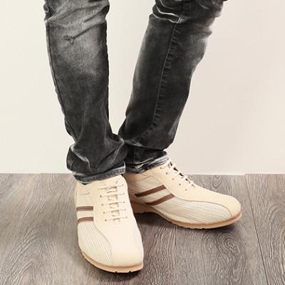 ふるさと納税 大和郡山市 メッシュスニーカー 紐タイプ 5cmアップシークレットシューズ ベージュ 25.5cm No.994 |  | 02