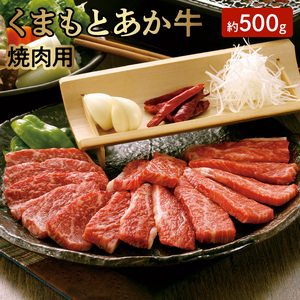 1-1310　GI認証　くまもとあか牛　焼肉用　500ｇ　あか牛 ヘルシー 赤身 うま味 くまもと
