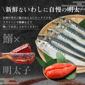 博多名物！ いわし明太15尾 （1尾ずつ個包装） いわし明太 90g × 15尾 個包装 博多名物 人気 自慢 国産 いわし 明太子 ピリッと 程よい 辛さ 焼くだけ 簡単 調理 フライパン 焼網 魚