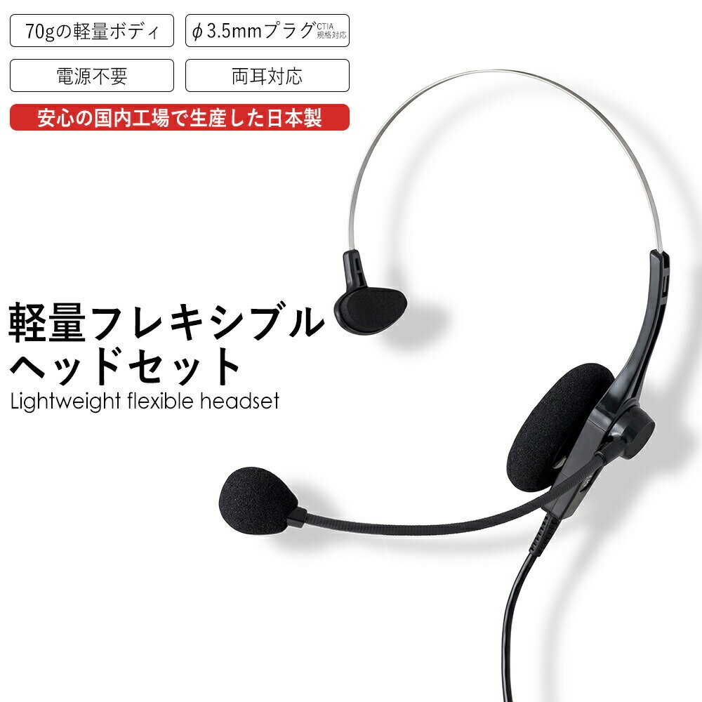 【ふるさと納税】アシダ音響 ヘッドセット MT-669-CT 片耳 マイク 有線 黒 ブラック ASHIDAVOX アシダ PC タブレット テレワーク リモートワーク web会議 在宅ワーク コールセンター ノイズ除去 仕事用 軽量 プラグ マイク付 日本製 高音質 CTIA規格対応 宮城県 石巻 石巻市