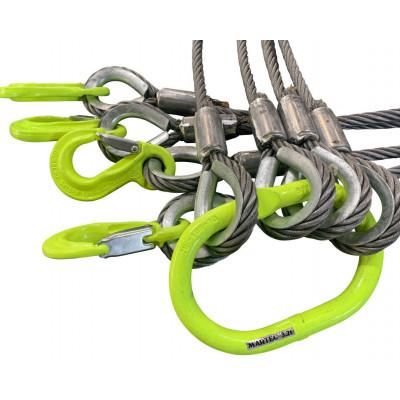 ふるさと納税 岸和田市 4点吊りワイヤロープ　12mm×1m　マーテック |  | 03