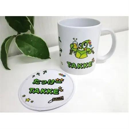 マグカップとコースターの2点セット/福生市公式キャラクター「たっけー☆☆」デザイン使用【1625686】