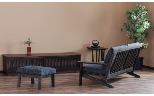 木楽 2人掛ソファ W155 オーク材 飛騨の家具 イバタインテリア 品番：LW-155 ソファ 家具 国産家具 飛騨市