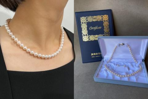 BF180長崎県産高級真珠ネックレス・イヤリングセット（8.0－8.5㎜）