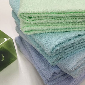 ＜フェイス10枚組＞いろいろカラーの薄手フェイスタオル(34×84cm)BL-F10