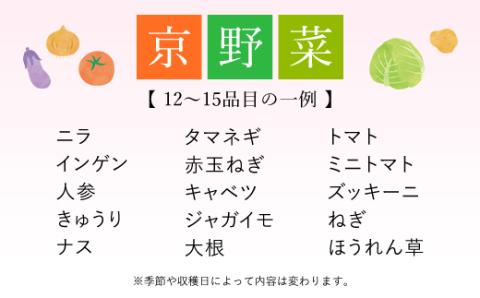 【6ヵ月定期便】 ＜鮮度抜群「京野菜」15品目詰合せ＞ ふるさと納税 定期便 京野菜 野菜 旬 新鮮 鮮度 自然栽培 自然農法 おいしい おばんざい 食べきり 詰合せ お取り寄せ 京都府 福知山市 F
