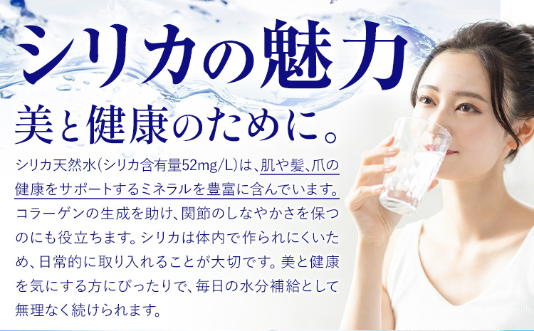 シリカ天然水 500ml×24本 《90日以内に出荷予定(土日祝除く)》 ---159-1874---