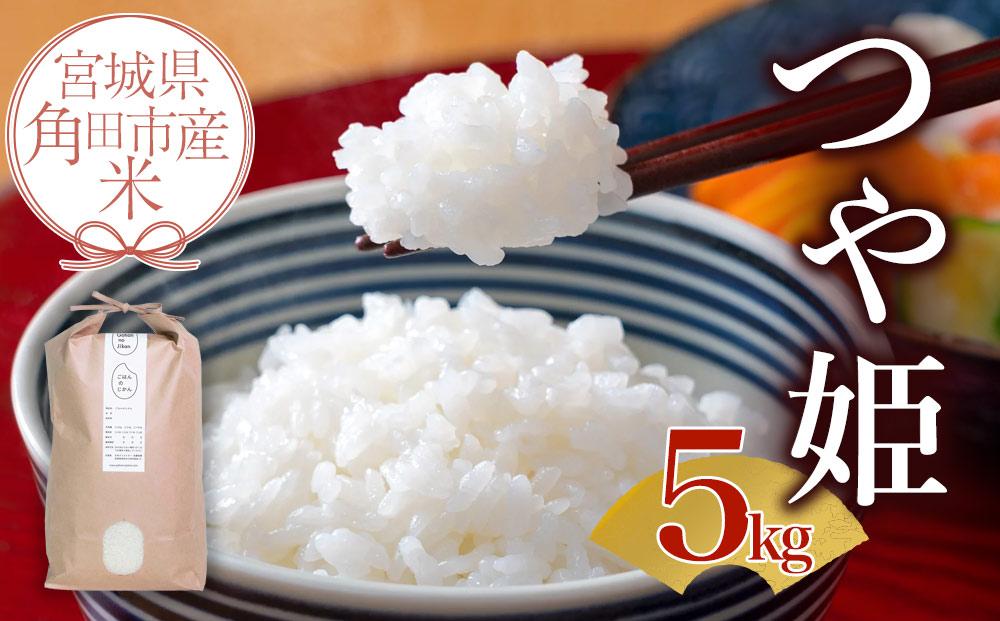 【先行予約】宮城県角田市産米【令和7年産】つや姫 5kg×1【10月中旬より順次発送】