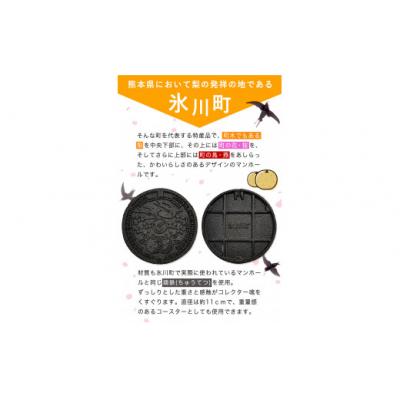 ふるさと納税 氷川町 1/6スケール「マンホールレプリカ」コースターサイズ 氷川町役場建設下水道課 |  | 01
