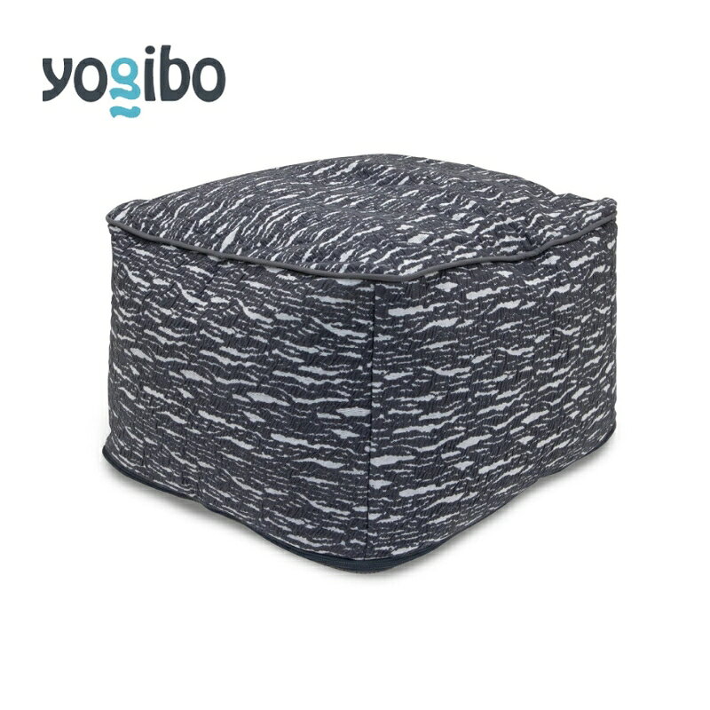 【ふるさと納税】ビーズクッション ヨギボー ラックス オットマン ダークグレー Yogibo Luxe Ottoman 高級 ベロア なめらか 足置き ローソファ 洗えるカバー インテリア ギフト プレゼント 結婚祝い 誕生日　お届け：入金確認後、約1ヶ月～2か月お時間を頂く場合があります