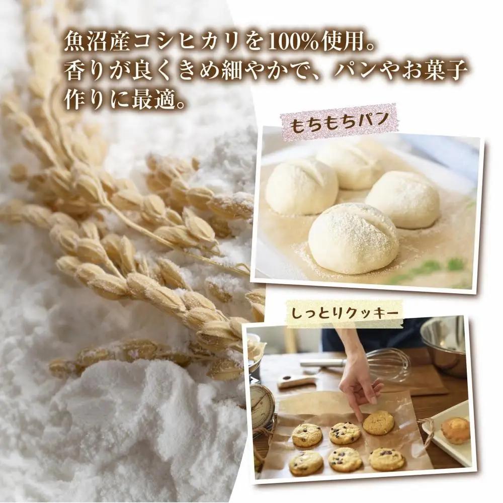 魚沼産 コシヒカリ 発芽玄米粉 250g×4袋 計1kg  玄米  グルテンフリー 小麦不使用 アレルギー GABA お取り寄せ 菓子 パン ケーキ ギフト 送料無料 コパフーズ 新潟県 南魚沼市