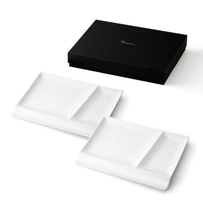 ふるさと納税 瑞浪市 【美濃焼】(miyama.)パレットプレートL　二枚組　ホワイトマット |  | 02