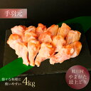 【ふるさと納税】鮭川村産　　「やまがた最上どり（鶏手羽元）」　4kg