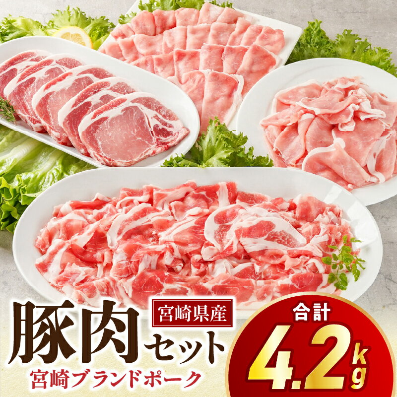 【ふるさと納税】宮崎県産豚肉セット しゃぶしゃぶ とんかつ スライス 小間切れ セット 精肉セット 豚肉セット 詰め合わせ 豚肉 肉 お肉 精肉 ロース モモ 小分け パック 普段使い 使い勝手 料理 国産 宮崎県産 グルメ お取り寄せ 宮崎県 宮崎市 ふるさと