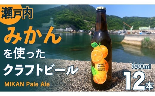 クラフトビール みかんペールエール 330ml × 12本セット クラフト ビール 地ビール 酒 お酒 みかん ホップ 瀬戸内 広島 大崎上島 離島 MICHISHIO BREWING