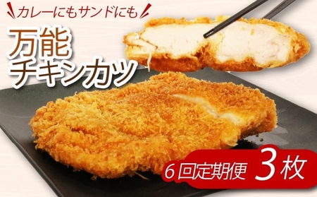 【定期便/隔月6回】鶏もも肉 チキンカツ 定期便 [hn132]