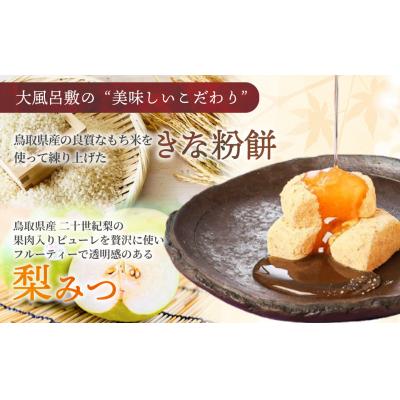 ふるさと納税 倉吉市 宝製菓 山陰の味 大風呂敷 お菓子 和菓子 梨 きな粉餅 きな粉 お土産 おやつ |  | 01