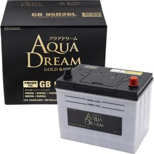 AQUADREAM GOLD 自動車始動用バッテリー 充電制御車対応  95D26L 1個【配送不可地域：沖縄県】【1608301】